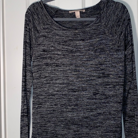 Marled Black and Gray Light Sweater - Picture 2 of 3
